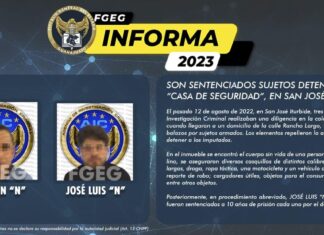 SON SENTENCIADOS SUJETOS DETENIDOS EN “CASA DE SEGURIDAD”, EN SAN JOSÉ ITURBIDE