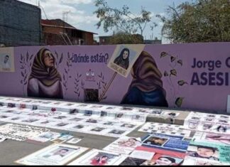En mural realizado a víctimas de personas desaparecidas, Circula una foto alterada digitalmente en la que se acusa al diputado Jorge Ortiz del Partido Acción Nacional, de ser un asesino.