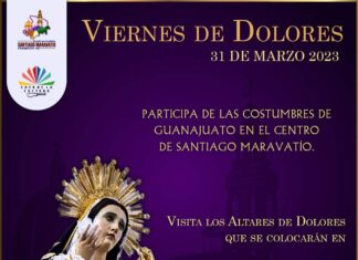 Invitamos a que visites los tradicionales 𝐀𝐥𝐭𝐚𝐫𝐞𝐬 𝐝𝐞 𝐃𝐨𝐥𝐨𝐫𝐞𝐬 en Santiago Maravatío.