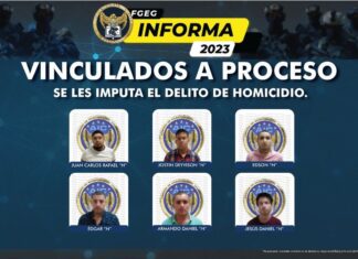 Vinculan a proceso a seis de los detenidos por la desaparicion y secuestro de las seis mujeres en Celaya, ahora por el homicidio de una oficial de policía y su pareja en TARIMORO.