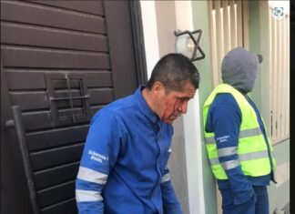 Baja inmediata de policía que agredió a trabajador de la Junta Municipal de Agua Potable en Celaya.
