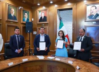 Firman el Convenio de Coordinación y Colaboración Interestatal en Materia de Seguridad Pública.