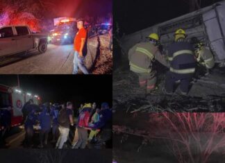 18 MUERTOS Y 33 HERIDOS EN FATAL ACCIDENTE DE UN AUTOBÚS EN LA CARRETERA FEDERAL TEPIC- PUERTO VALLARTA EN NAYARIT.