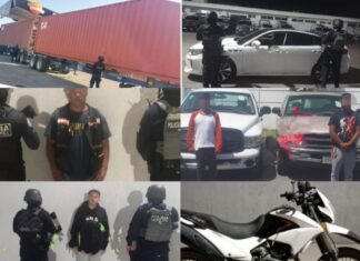Recuperan siete vehículos con reporte de robo en Celaya, hay cinco detenidos.