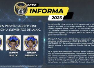 QUEDAN EN PRISIÓN SUJETOS QUE AGREDIERON A ELEMENTOS DE LA AIC