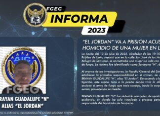 “EL JORDAN” VA A PRISIÓN ACUSADO DEL HOMICIDIO DE UNA MUJER EN LEÓN