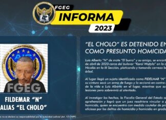 “EL CHOLO” ES DETENIDO EN LEÓN COMO PRESUNTO HOMICIDA
