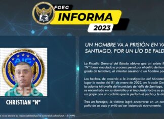 UN HOMBRE VA A PRISIÓN EN VALLE DE SANTIAGO, POR UN LÍO DE FALDAS