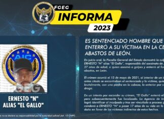 ES SENTENCIADO HOMBRE QUE ASESINÓ Y ENTERRÓ A SU VÍCTIMA EN LA CENTRAL DE ABASTOS DE LEÓN