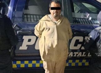 Aseguran elementos de las FSPE en Villagrán a un sujeto en posesión de billetes falsos.