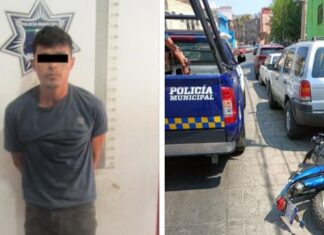 Policía de Guanajuato detuvo a un sujeto que viajaba en una moto, la cual no pudo acreditar su propiedad.