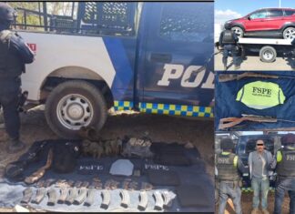 Aseguran las FSPE en Pénjamo a una persona y varias armas de fuego, cartuchos útiles y equipo táctico.