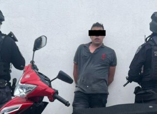 DETIENEN A HOMBRE POR AGRESIÓN A POLICÍAS MUNICIPALES CON ARMA DE FUEGO