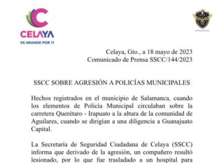 AGRESIÓN A POLICÍAS MUNICIPALES