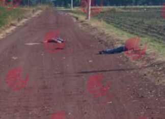 Encuentran los cuerpos sin vida de dos personas del sexo masculino en el camino de acceso a la comunidad de La Tejonera, en Valle de Santiago.