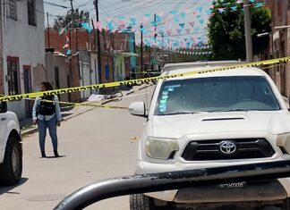 Asesinan a ciclista en palme Escobedo, municipio de Comonfort, está mañana.