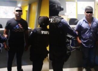 Detienen las FSPE en Juventino Rosas, a dos hombres que viajaban en un vehículo que coincide con otra unidad que fue reportada en la presunta privación ilegal de la libertad de una persona.