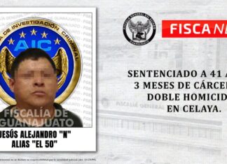 “EL 50”, EX INTEGRANTE DE UN GRUPO CRIMINAL, ES ENCARCELADO POR DOBLE HOMICIDIO