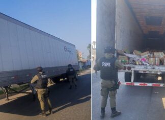 Aseguran efectivos de las FSPE en el municipio de Celaya, un remolque reportado como robado.