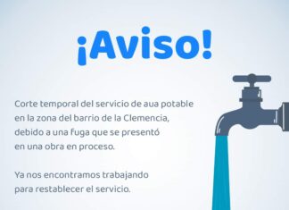 ⚠️ Aviso Importante ⚠️ 𝐜𝐨𝐫𝐭𝐞 𝐭𝐞𝐦𝐩𝐨𝐫𝐚𝐥 𝐝𝐞𝐥 𝐬𝐞𝐫𝐯𝐢𝐜𝐢𝐨 𝐝𝐞 𝐚𝐠𝐮𝐚 𝐩𝐨𝐭𝐚𝐛𝐥𝐞 debido a una fuga, en el barrio de La Clemencia en Santiago Maravatío.
