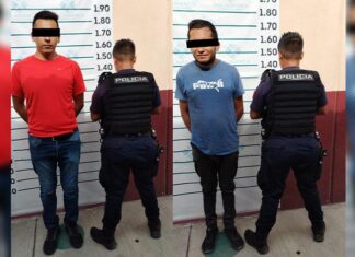 Detiene Policía de Salamanca a dos irapuatenses por presunto robo.