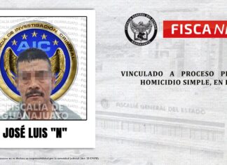 La Fiscalía General del Estado detuvo a JOSÉ LUIS “N”, y fue vinculado a proceso, por privar de la vida a encargado de negocio de botanas, en León