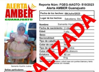 Recupera Fiscalía de Oaxaca a bebé de un año reportada como No Localizada en Guanajuato