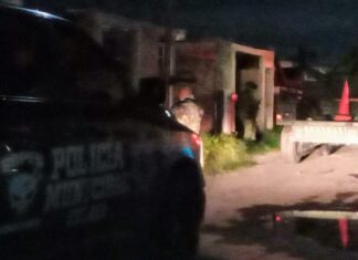 Un joven fue asesinado a balazos en la colonia Los Mezquites, en Celaya; la noche de este lunes.