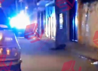 Cuatro jóvenes fueron atacados a balazos en la calle Ejido en Santiago Maravatío, por sujetos armados abordo de dos camionetas.