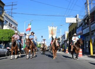 La Cabalgata de la Ruta por la Independencia de México llegó a Irapuato.