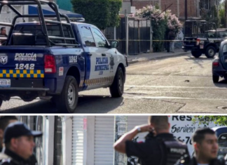 Ataque armado en calles de la colonia Santa María del Granjeno, dejo un saldo de una persona muerta, un herido y dos sujetos detenidos.