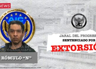 *LA FISCALÍA DE GUANAJUATO OBTIENE CÁRCEL PARA EXTORSIONADOR EN JARAL DEL PROGRESO*