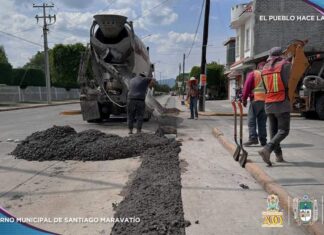 Avanzan obras en El Barrio de la Clemencia y la colonia El Eden, en Santiago Maravatío.