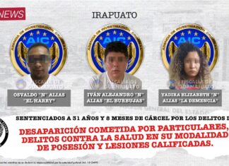 MÁS DE 30 AÑOS DE CÁRCEL PARA CÉLULA CRIMINAL