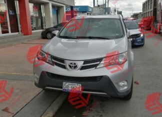 Policia de León, detuvo a un sujeto armado que conducia una camioneta con reporte de robo.