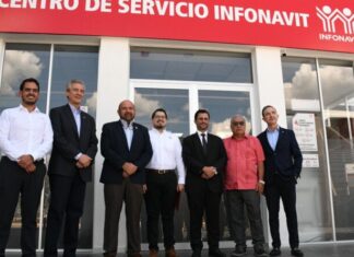Autoridades municipales y federales inauguran nuevo Centro de Servicio Infonavit Silao (CESI) en Puerto Interior.