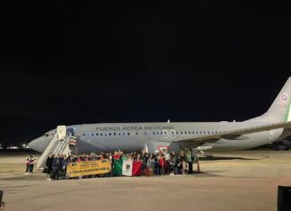 7 guanajuatenses más regresan a México a bordo de los aviones de la Secretaría de la Defensa Nacional (SEDENA).