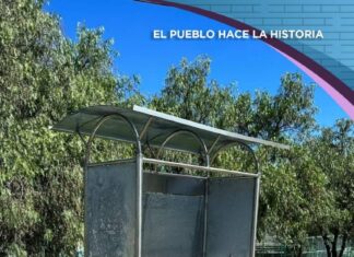 Colocan parabuses en la comunidad de Ojo de Agua de la Yerbabuena, en Santiago Maravatío.