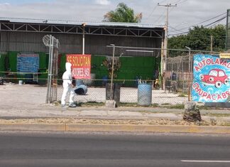 Ataque armado en un autolavado en la colonia Álamos en Celaya, dejo un saldo de dos trabajadores muertos, la mañana de este miércoles.