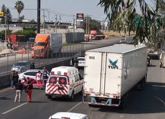 Se accidenta una unidad de ministeriales, hay un elemento lesionado en Celaya.