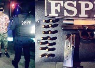 Detienen elementos de las FSPE en JaralDelProgreso, a un hombre que portaba un arma de fuego y varios cartuchos útiles.