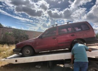 Policía Municipal recuperó vehículo con reporte de robo en Guanajuato.