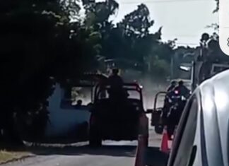 Cinco policías municipales resultaron heridos durante el enfrentamiento de esta mañana