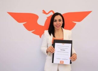 La irapuatense Yulma Rocha Aguilar se registró como precandidata a la gubernatura del estado por el partido Movimiento Ciudadano.