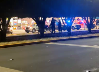 Intento de secuestro de una.persona, género una gran movilización policiaca, de los tres órdenes de gobierno en la Avenida Valle de Santiago, en Salamanca
