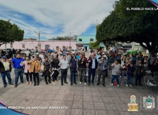 Entrega de Apoyos del Programa Tecno Campo y Reconversión Sustentable de la Agricultura, en Santiago Maravatío.