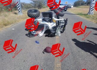 Un hombre que conducia una cuatrimoto murió después de accidentarse en la comunidad de La Barranca, en Moroleon.