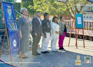 Conmemoración del 484 aniversario de la fundación de Santiago Maravatio.
