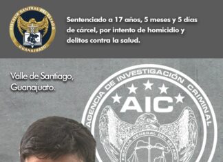 Sentenciado por intento de homicidio y delitos contra la salud en Valle de Santiago.