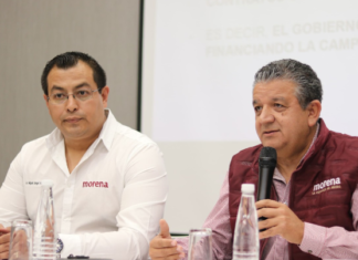 MORENA DENUNCIA DESVIO DE RECURSOS PÚBLICOS DE GOBIERNO DEL ESTADO DE GUANAJUATO A FAVOR DE CANDIDATA DEL PAN-PRI LIBIA DENISSE GARCÍA.